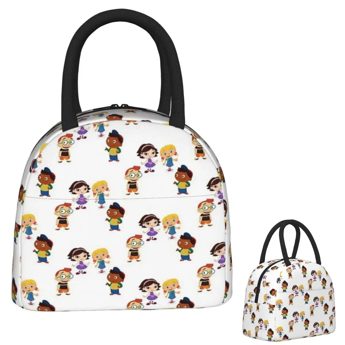 Little Einsteins Squad Happy Insulated Lunch Bag for Women Kids Leakproof Food Boxes Thermal Lunch Box Tote