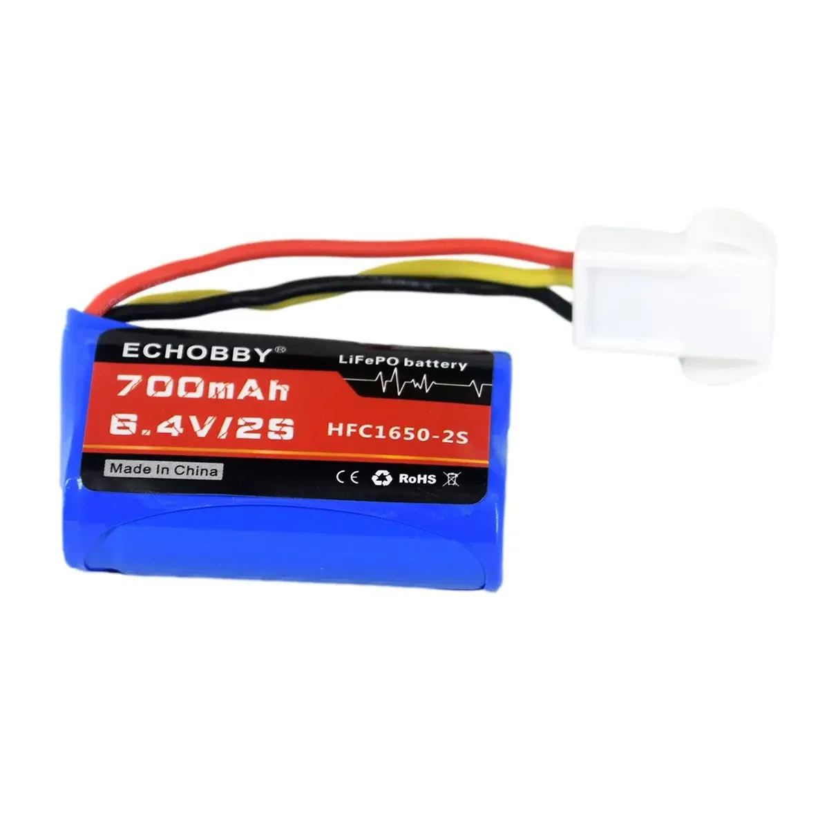 6.4V 2S 700mAh HFC16500 LiFePO Battery EL4.5 3P female plug for RC Car Truck Boat