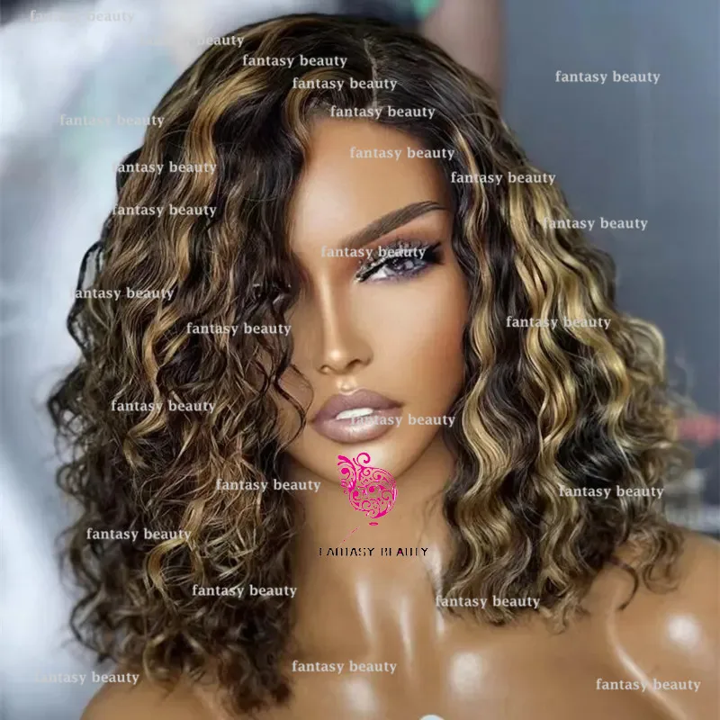 Highlights brown transparent lace Full lace wig Remi hair13 x 6 Front Lace Wig 360 HD breathable Lace wig 100% human hair