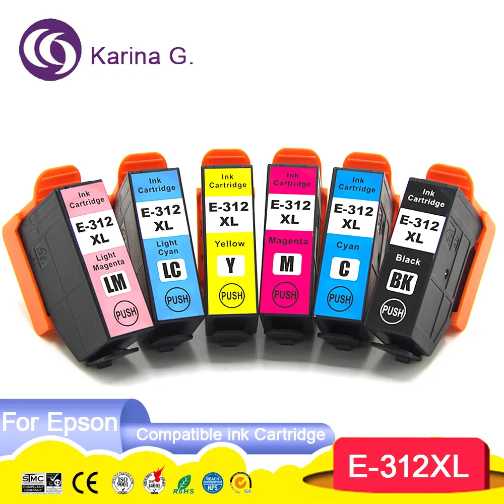 T312XL 312XL 312 XL Premium Compatible Color Inkjet Ink Cartridge for Expression Photo XP-8500/XP-15000 Printer