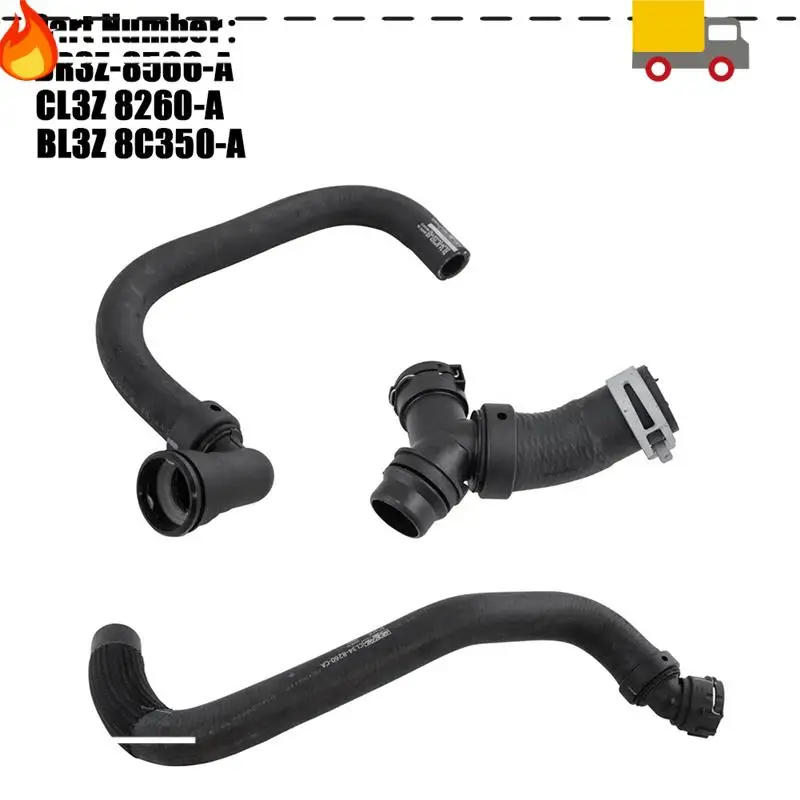 

Black Radiator Hose With T-Connector For 2011-2020 Ford F150 5.0L DR3Z-8566-A, CL3Z 8260-A, BL3Z 8C350-A