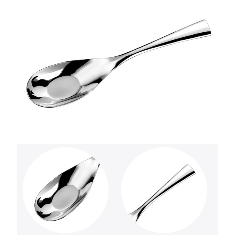 Stainless Steel Kitchen Serving Spoon Elegant Party Serving Spoon Stainless Steel 316L Large Capacity 9.8Inches Length