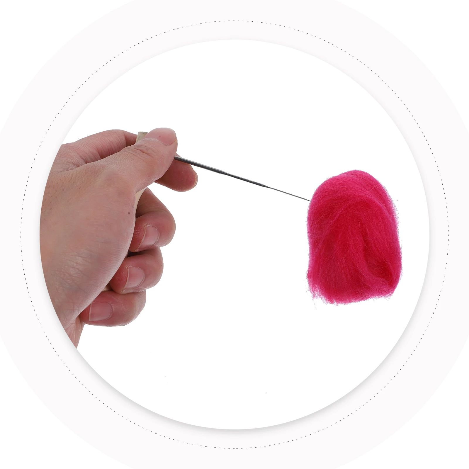 

1 Set Filling Wool Roving Needle Felting Kits Handmade Craft Animal Diy Felt Creative Decorative Making For