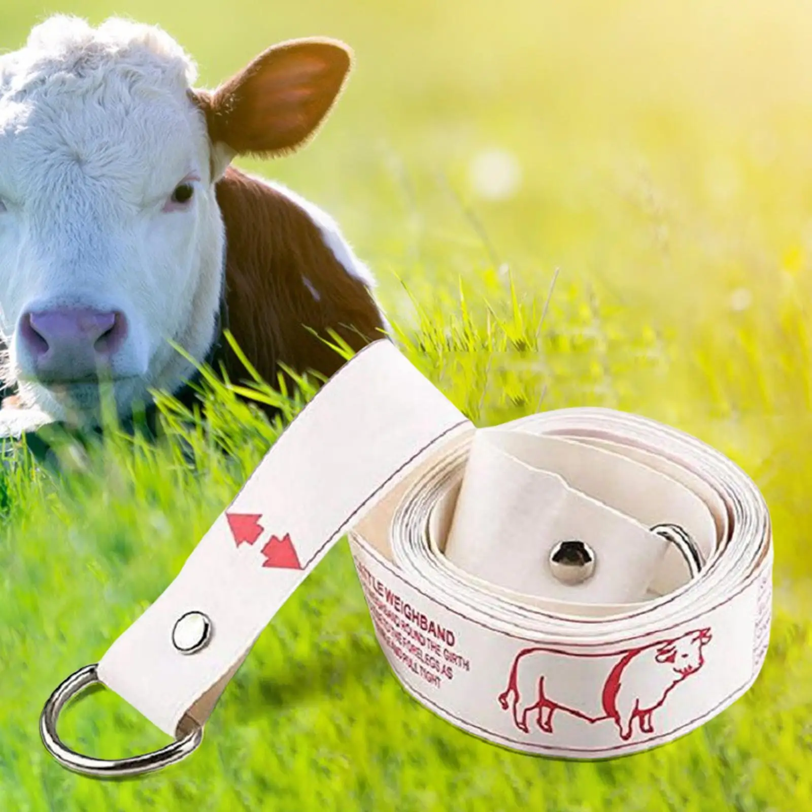 2.2M Cattle Tape Measure Bust Farm Equipment Weigh Professional Ruler Soft for Livestock Body Weight Fitness Cloth Cows Height