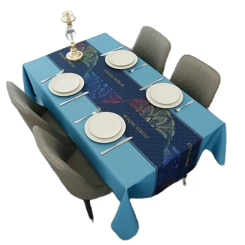 Nordic Simplicity Printing Rectangular Waterproof Tablecloths For Table Party Decoration Dining Tables Cover Manteles