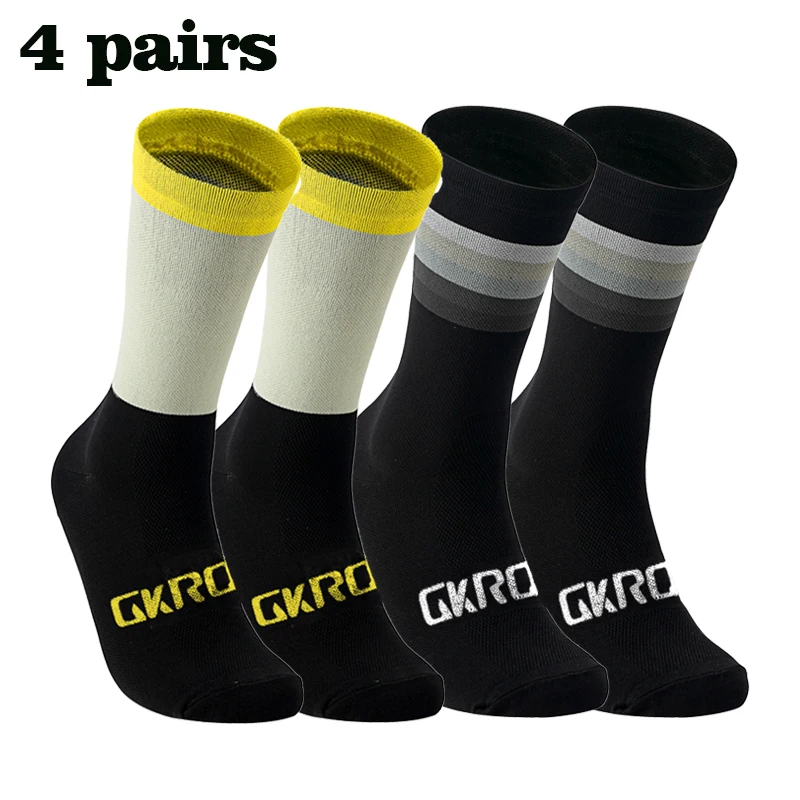 4 Pais Hohe Qualität Beruf Team Männer Frauen Radfahren Socken Bike Socken Atmungsaktive Fahrrad Socken Outdoor Sportswear Racing Socken – Detail 5