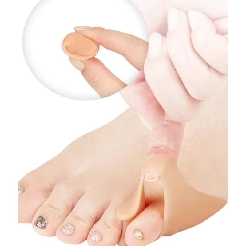 Small Toe Cushion Protectors, Anti-overlapping Toe Pads, Replaceable Foot Pads for Men Women Home & Night Use