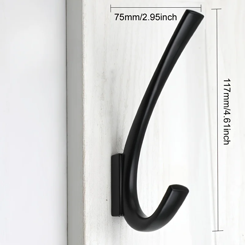 2024 Hot Factory Direct Zinc Alloy Golden Color/Matte Black and Packing Furniture Bedroom Brushed Brass Coat Hook