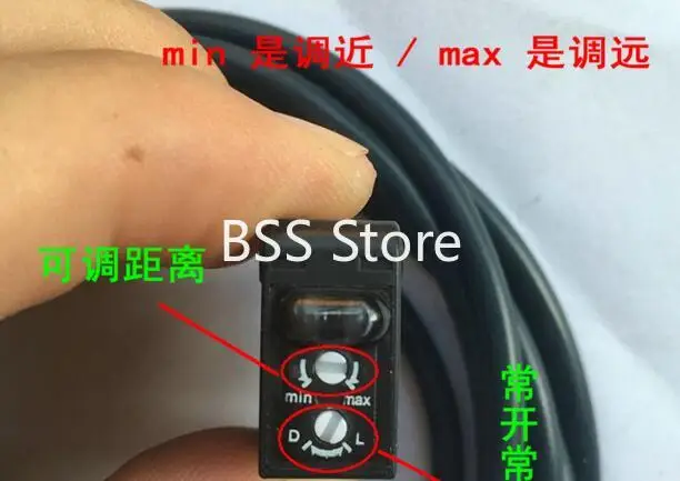 

Квадратный лучевой Лазерный датчик, видисветильник свет, фотоэлектрический переключатель, 10 метров постоянного тока, NPN датчик с тремя проводами