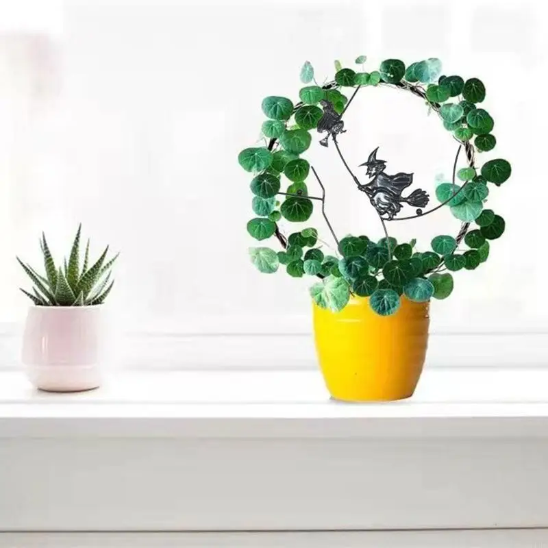 Metal Trellis Durable Halloween Garden Patio Balcony Flower Holder for Plants Vine Anti Corrosion Plant Supporting Stake
