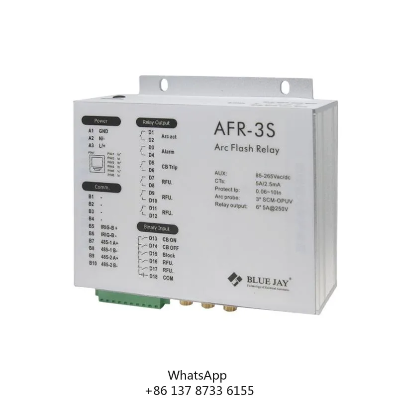 3 Channel Arc Guard Flash Fault Detection Protection Relay For Mv Hv Switchgear Power Distribution Systems