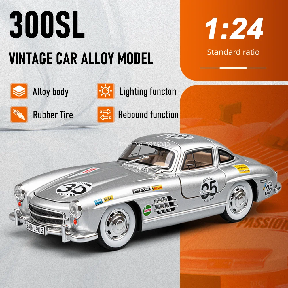 modele-miniature-de-voiture-vintage-mercedes-benz-300sl-a-l'echelle-1-24-jouet-en-alliage-moule-sous-pression-avec-fonction-de-recul-son-et-lumiere-portes-ouvrables-cadeau-d'anniversaire-pour-enfant