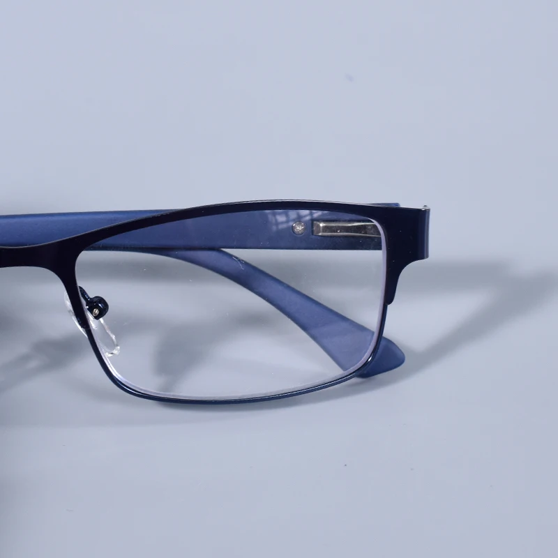 Edelstahl Lesebrille Männer Business Presbyopie Brille Männlich Anti Blau Licht Brillen Frühling Scharnier + 100 + 125 + 150 + 175 – Detail 25
