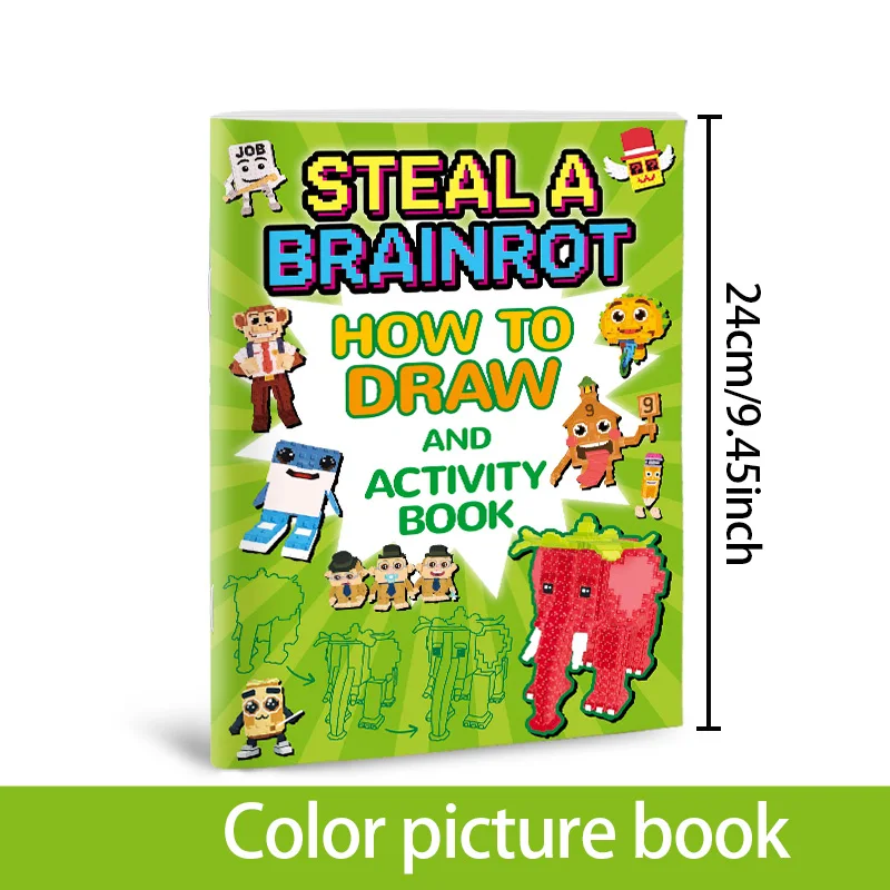 So zeichnen Sie: Ein Aktivitätsbuch zum Thema „Steal a Brainrot“: Einfache Schritt-für-Schritt-Anleitungen | Lustiges Meme-Kreaturen-Kunstbuch für Kinder – Detail 8