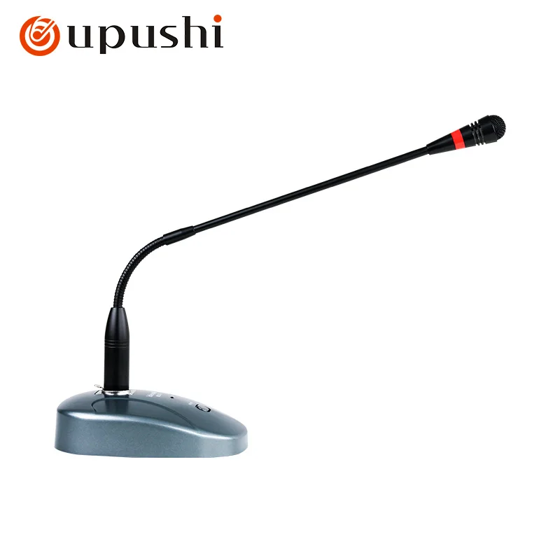 Oupushi microphone HT-33B broadcasting prompt tone wired shouting conference gooseneck desktop microphone