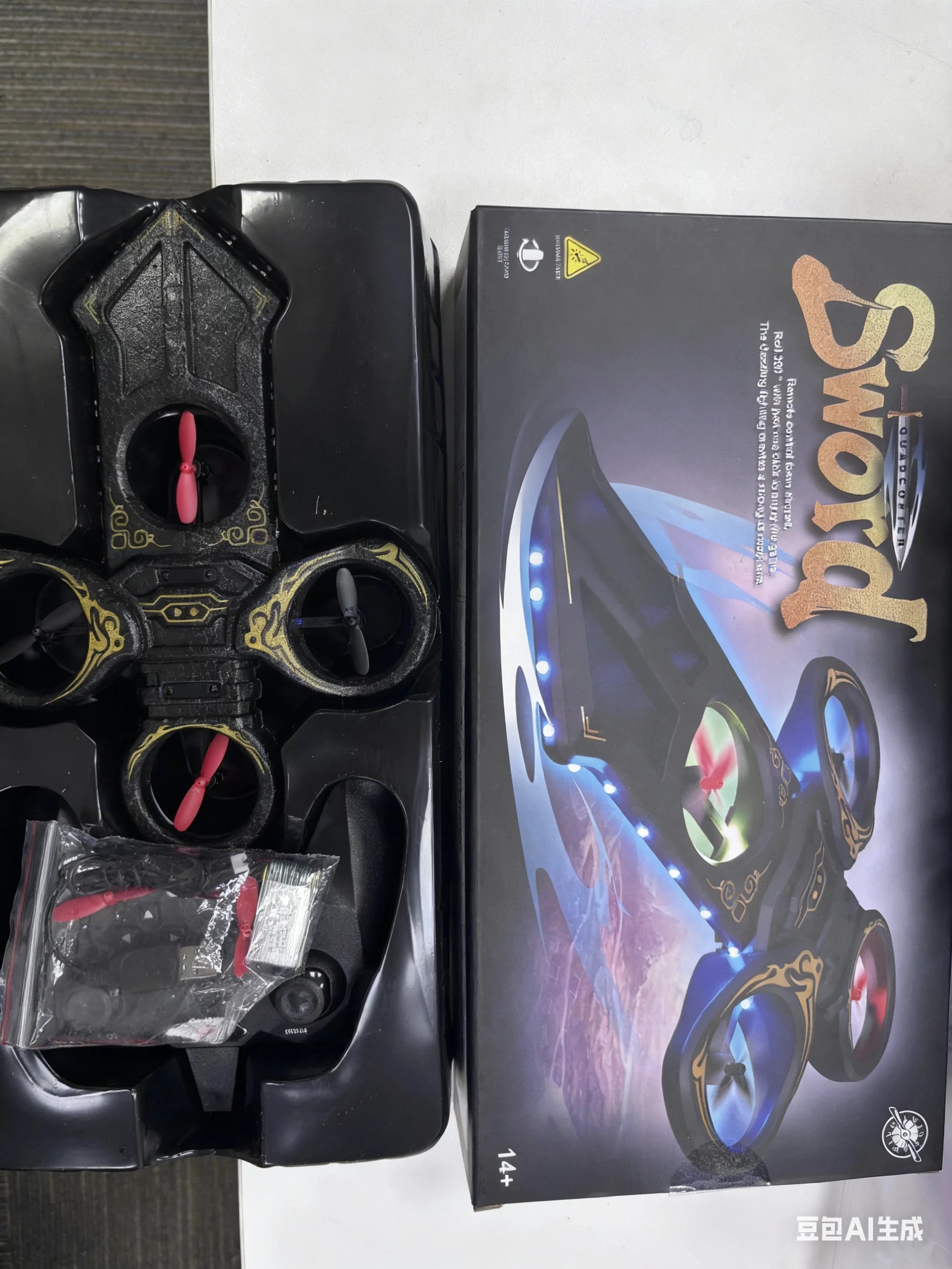 

Модель L0716 2.4G Дрон с летающим мечом с дистанционным управлением, материал из пенопласта EPP + 360° ° Акробатирование и кругирование + красочные светодиодные фонари,