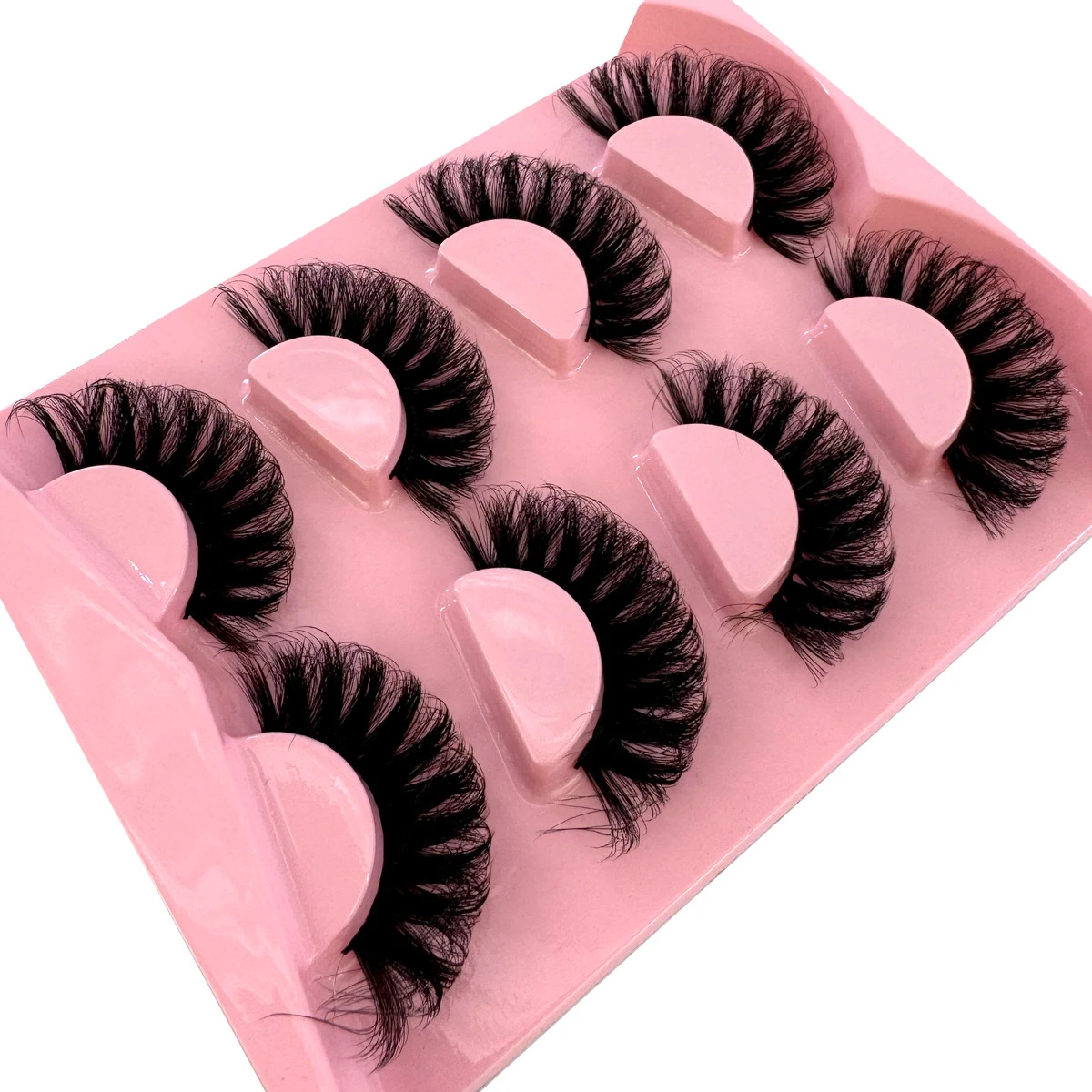 AMSDCN 4 Pairs Fake Eyelashes Thick Long False Eyelashes Dramatic Lashes 3D Faux Mink Eyelashes Wholesale Full Strip Lashes Ma