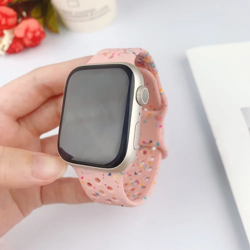 Sport-Silikonarmband für Apple Watch Band Ultra 4 3 2 49mm 46mm 42mm 45mm 44mm 41mm Armband IWatch Series 12 11 10 9 8 7 6 SE3 – Detail 22