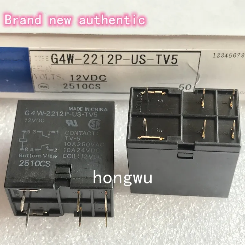 

100% Original New 1PCS/ G4W-2212P-US-TV5-12VDC relay 10A 6pins