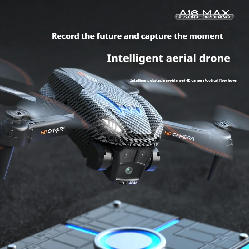 New A16max Uav Optical Flow Three Camera Aerial Four-Copter Long Endurance Obstacle Avoidance Remote Control Aircraft Toy