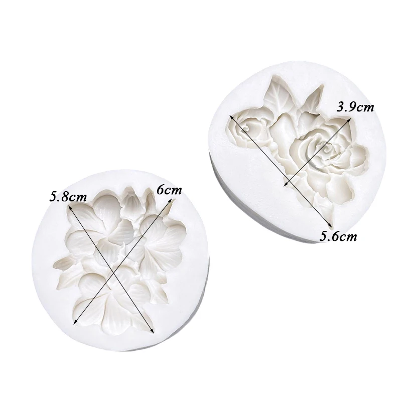 Flower Gardenia Frangipani Silicone Cake Baking Mold Sugarcraft Fondant Decorating Tools Chocolate Gumpaste Cupcake Mold