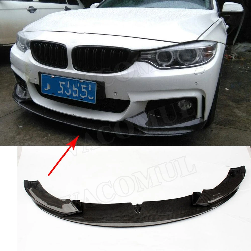 

VACOMUL 4 Series Carbon Fiber Front Bumper Lip Spoiler for BMW F32 F33 F36 M Sport 2014 -2018 MP Style Head Chin Shovel Guard