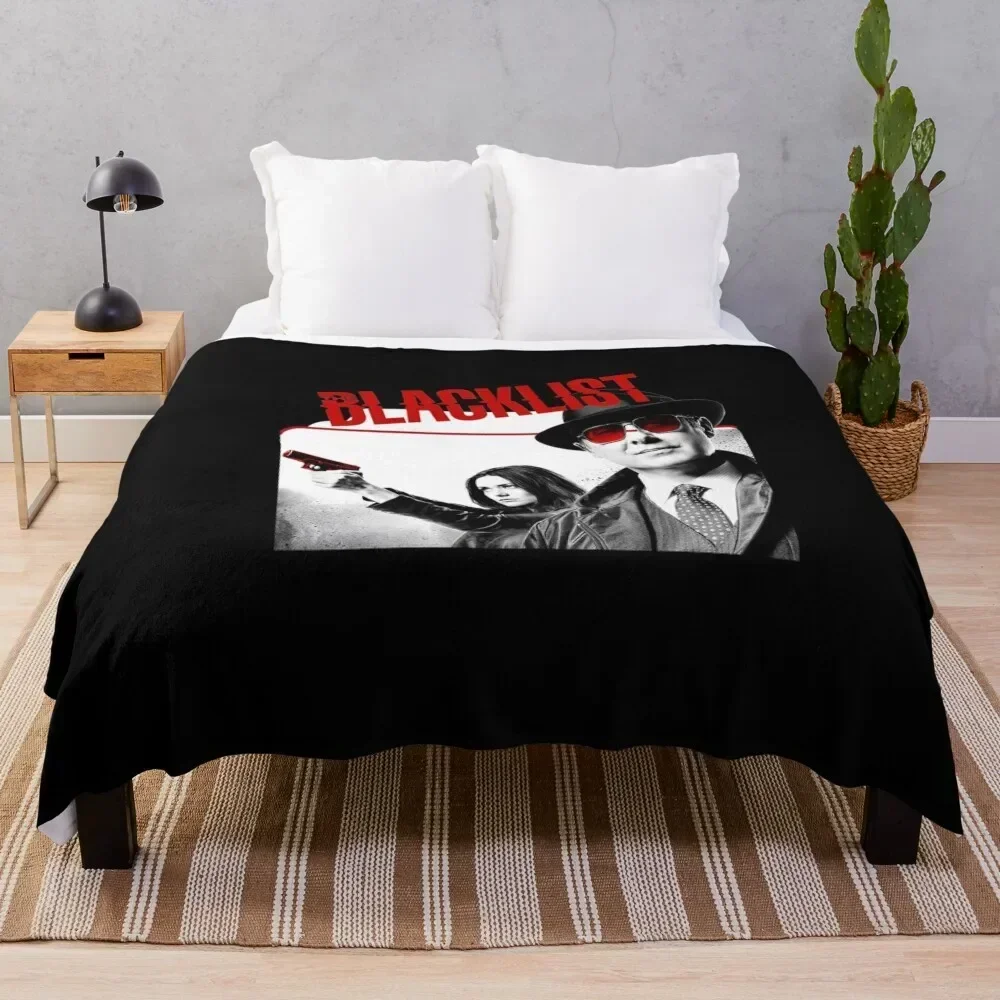 

Discover Cool Women's Classic The Blacklist Season T Shirts Black Throw Blanket Personalized Gift christmas gifts Furry Blankets