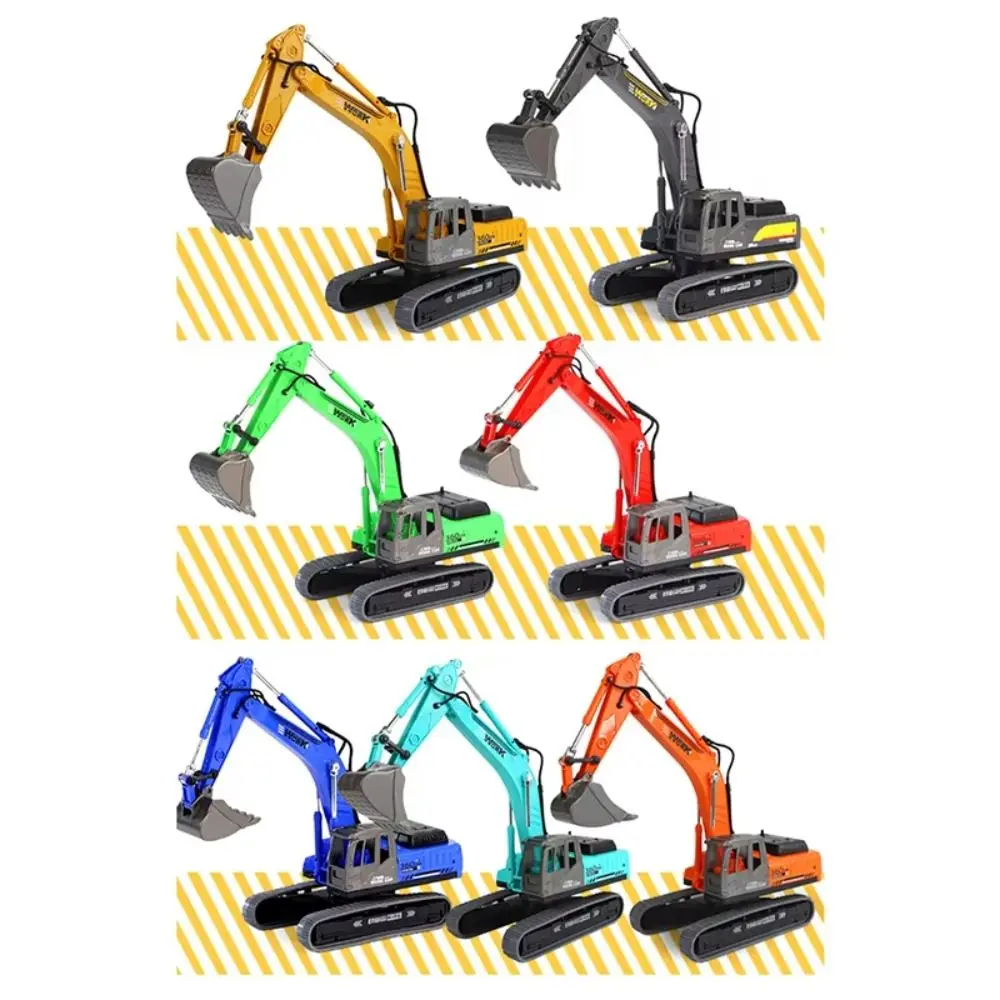 

Simulation Excavator Model Toy Flexible Joints Desk Ornaments Engineering Vehicle Toy Rotatable 7 Styles