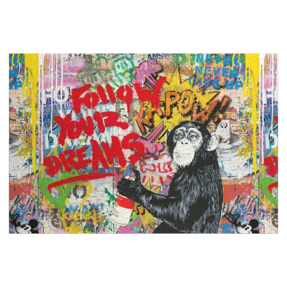 

Follow Your Dreams Chimp Jigsaw Puzzle Novel Toys For Children 2022 Customized Picture Puzzle