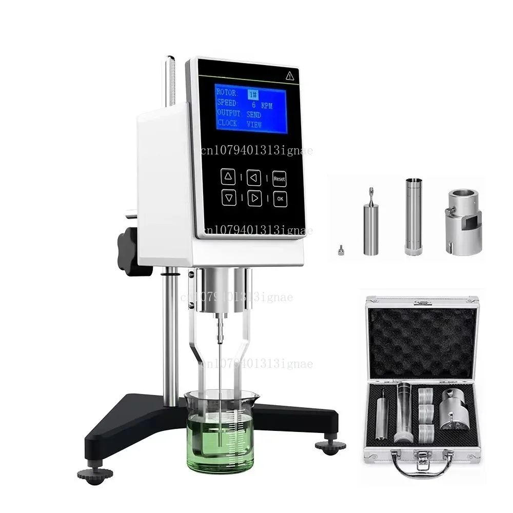 NDJ-S Lab Digital Brookfield Viscosity Measuring Meter With Temperature Sensor Rotary Digital Viscometer For Fluid Liquid