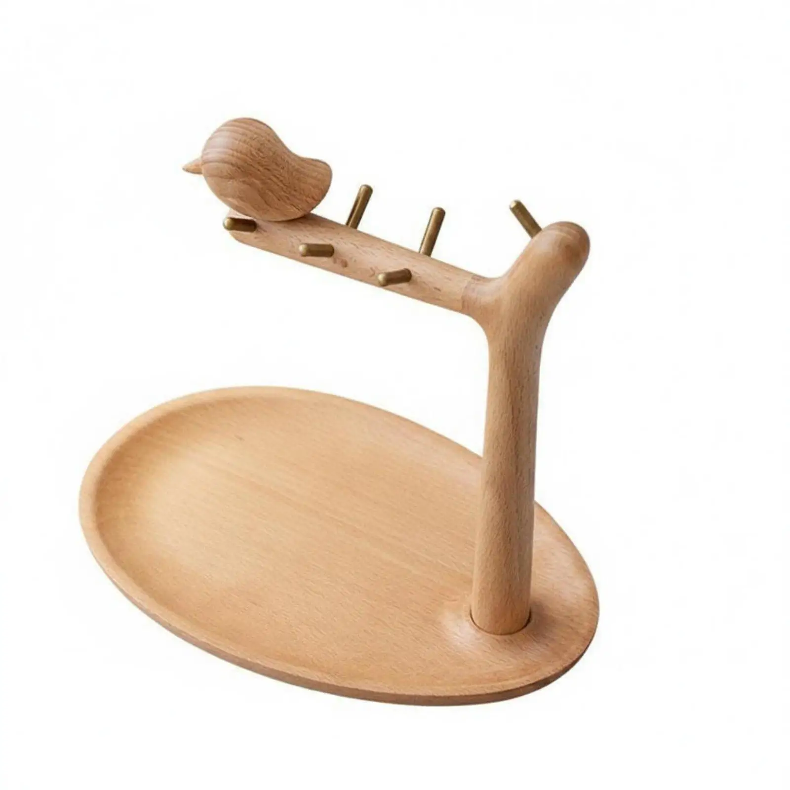 Entryway Valet Tray with Rack Versatile Desktop Organizer for Bedside
