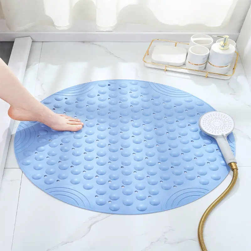 Bathroom Non-Slip Mats, Simple Household Circular Suction Cup, Toilet Sanitary, Massage, Waterproof Bath Shower Mat