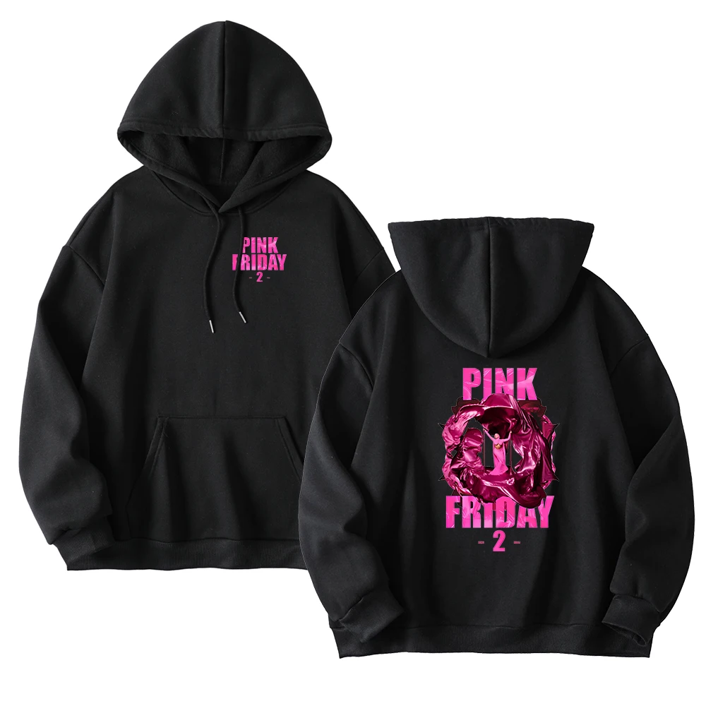 

Nicki Minaj Pink Friday 2 Album Merch Hoodies Winter Hooded Sweet Streetwear Long Sleeve New Logo Sweatshirt Y2K