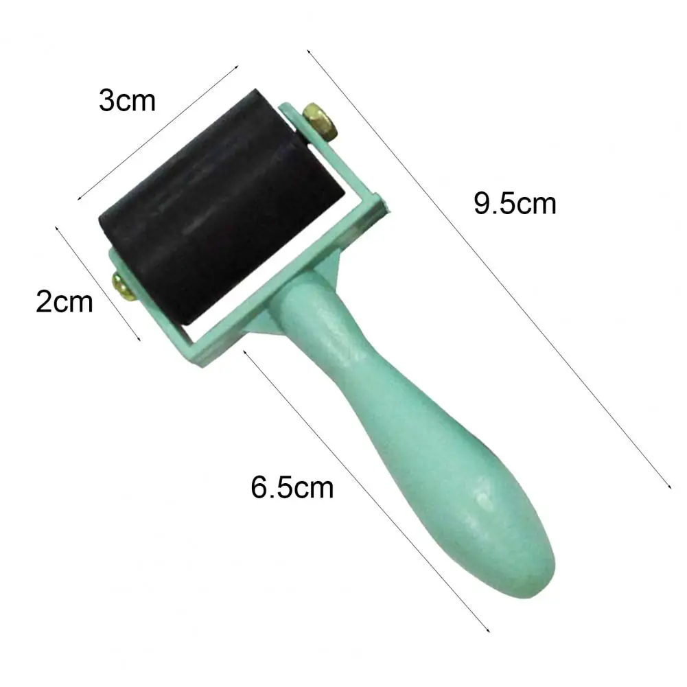 for Printmaking Flat Ink Roller Printing Roller Labor-saving 3.5cm Rubber Smooth Surface Multi-purpose for Printmaking