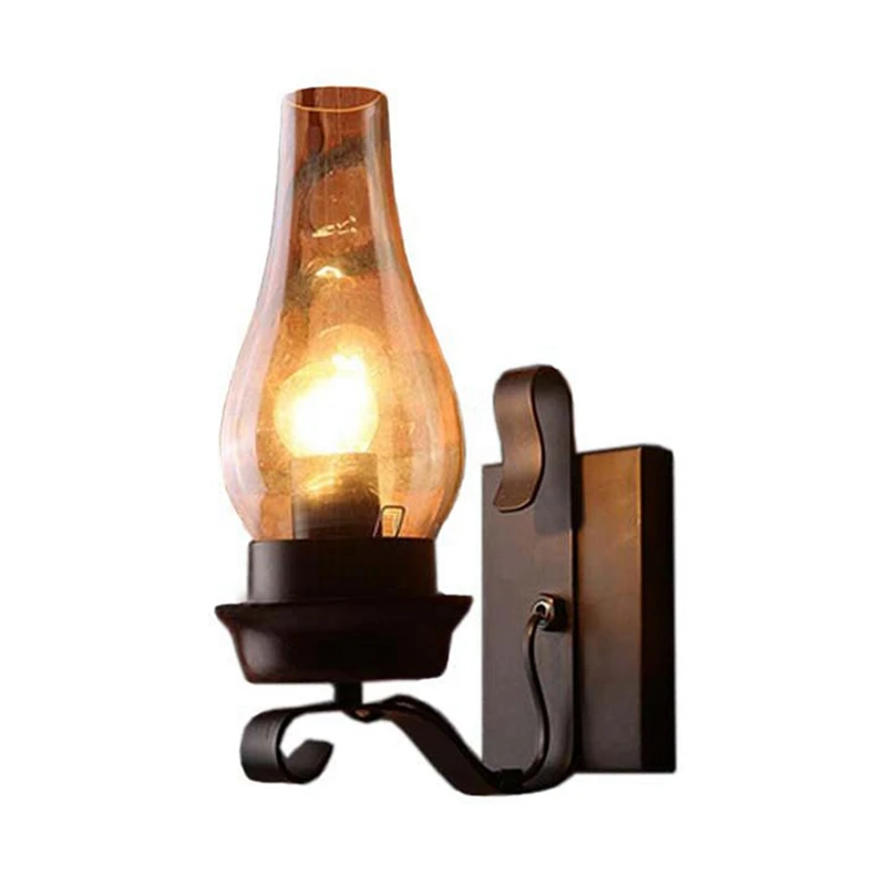 Vintage Industrial Retro Wall Light Rustic Pulley Indoor Sconce Lamp Fixture for Bedroom Corridor Aisle Lights TOOLS