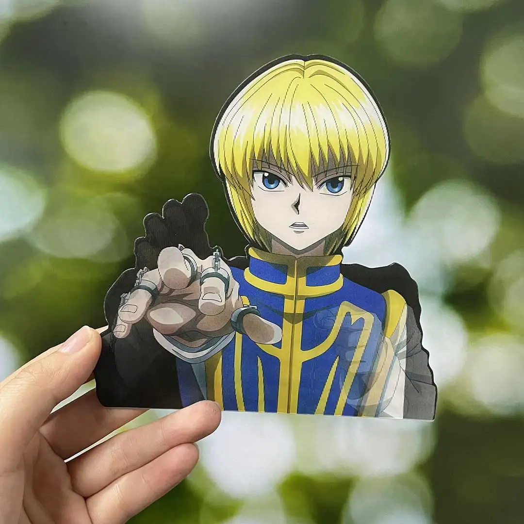 Kurapika Hunter X Hunter Anime Motion Car Sticker Peeker Sticker Waterproof Decal for Suitcase,Laptop Refrigerator,Etc Gift