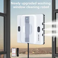 2026 Robot Window Cleaner Washer Glass Window Cleaning Robot RL528 Big 100ml Water Tank, Six Water Jet, 5200Pa Strong Suction