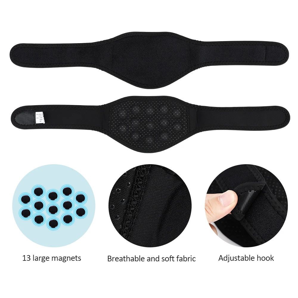Cinturón de soporte magnético de turmalina para cuello, masajeador Cervical para espalda, terapia infrarroja, liberador de cuello, Brace 9/13