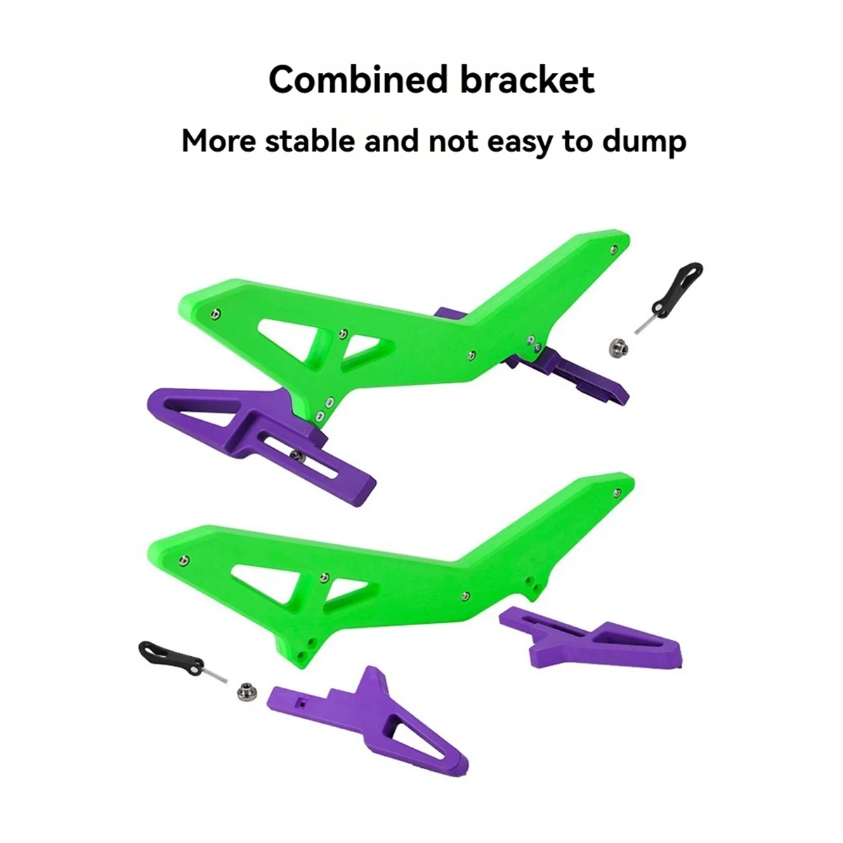 

ABPF Bicycle Stand Universal Floor Bicycle Stands Adjustable Wheelie Bike Display Shelf for Indoor Outdoor Green+