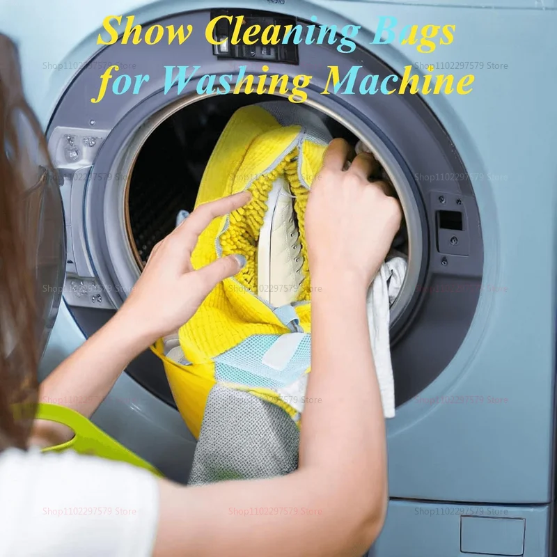 1 قطعة حقيبة غسالة الأحذية قابلة لإعادة الاستخدام حذاء رياضة نظافة حقيبة أحذية الغسيل لغسالة مجفف الأحذية تنظيف والعناية