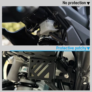 Reservatório de fluido do freio traseiro da motocicleta, Fluid Tank Guard, Master Cylinder Protector, Capa para Honda CB750, CB 750, Hornet 2023 8 principais vendas freio cb 750 - №5