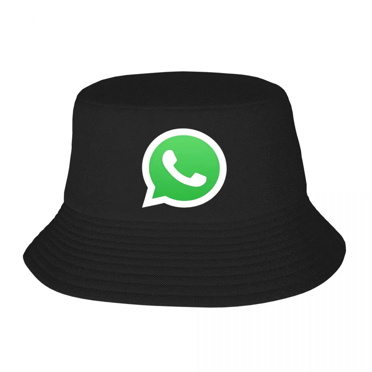 หมวกชาวประมงผู้ใหญ่โลโก้ WhatsApp ใส่สบายแฟชั่นที่คงทนเทรนด์สร้างสรรค์