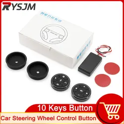 Wireless Car Steering Wheel Control Button 10 key for Car Radio DVD GPS Multimedia Navigation Head Unit Remote Control