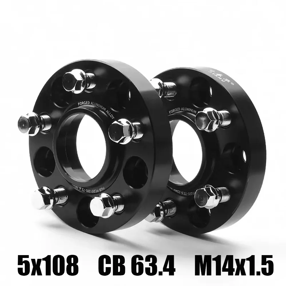 

Wheel Spacer Adapter PCD 5x108 CB 63.4mm M14x1.5 for Ford Edge Lincoln MKZ Nautilus Volvo S60 Jaguar E-Pace I-Pace