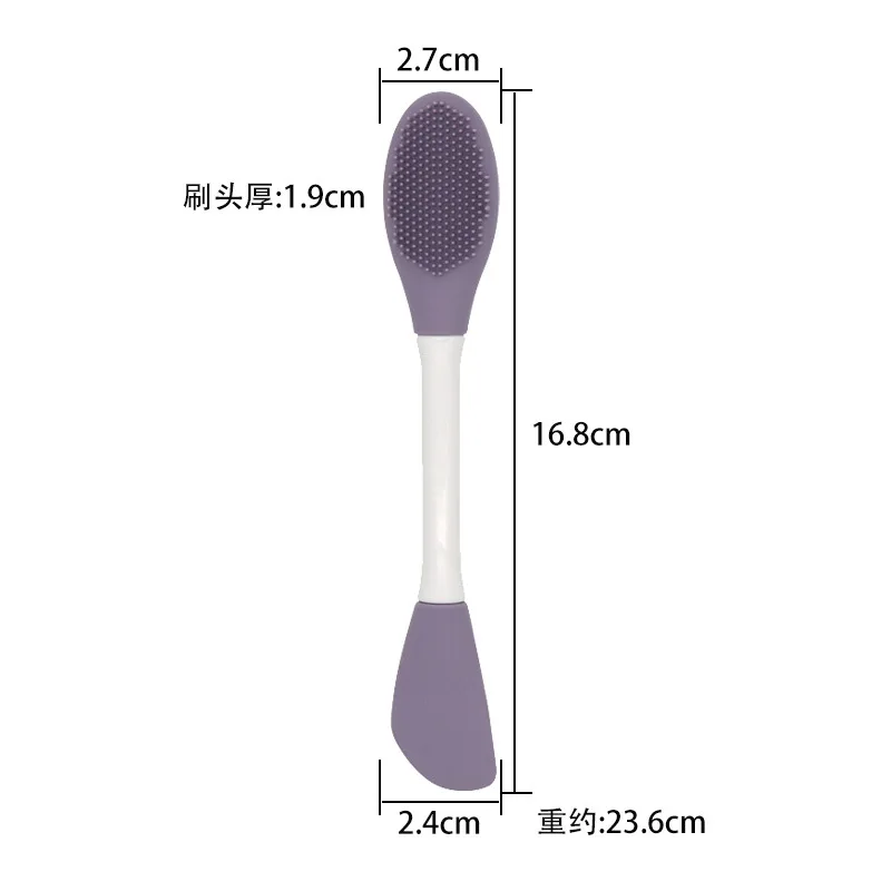 1/2 stücke Gesicht Pinsel Set Silikon Gesichtsmaske Applikator Doppel-kopf Lotion Spachtel Mitesser Gesicht Lippe Peeling Hautpflege werkzeuge