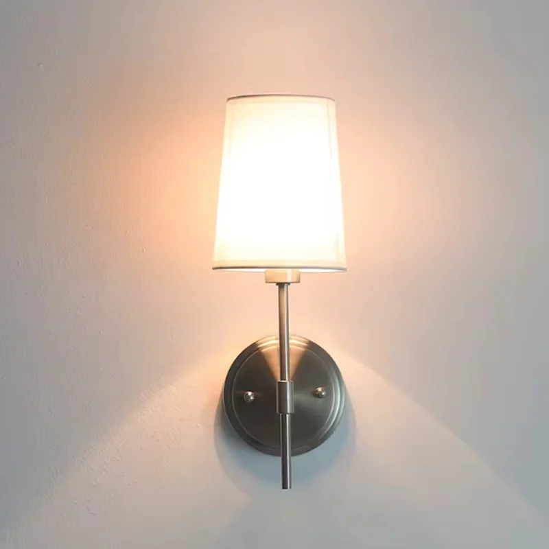 American Simple Wall Lamp E14 12W Warm White LED Bulb Traditional Design for Bedroom Corridor Livingroom Teahouse Decorate Light