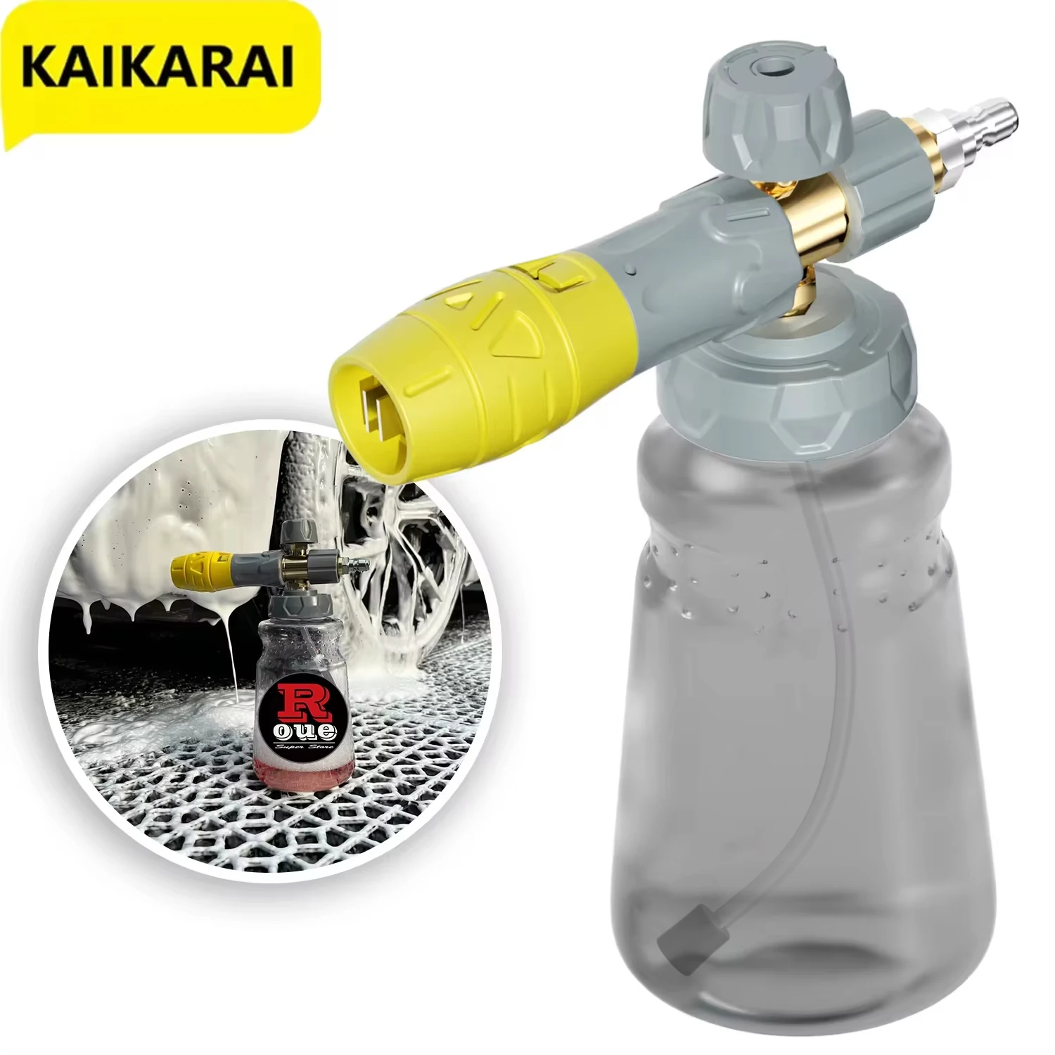 Tool Daily Foam Cannon for Pressure Washer Upgrade Adjustable Foam Blaster Additional Three Layers of Foam Mesh for Car Wash