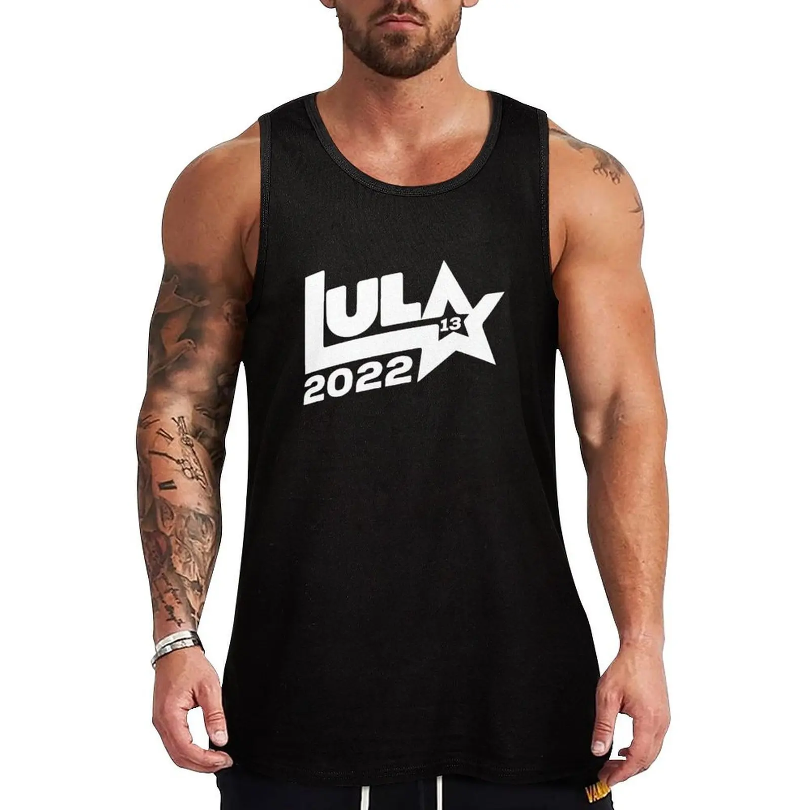 

Lula 2022 13 PT eleies presidenciais Brasil 2022 Tank Top gym shirt man gym t-shirts Top summer Vests