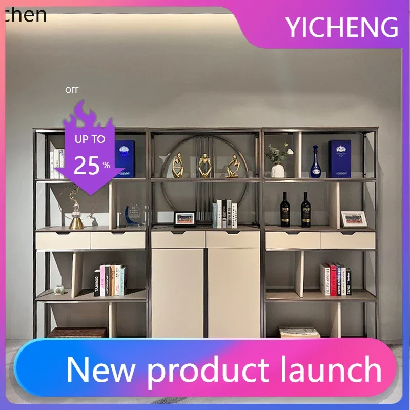 A2-27  Bogu Rack Tea Display Cabinet Shelf Office Tea Room Partition Screen Modern Simple Duobao Pavilion Background Cabinet