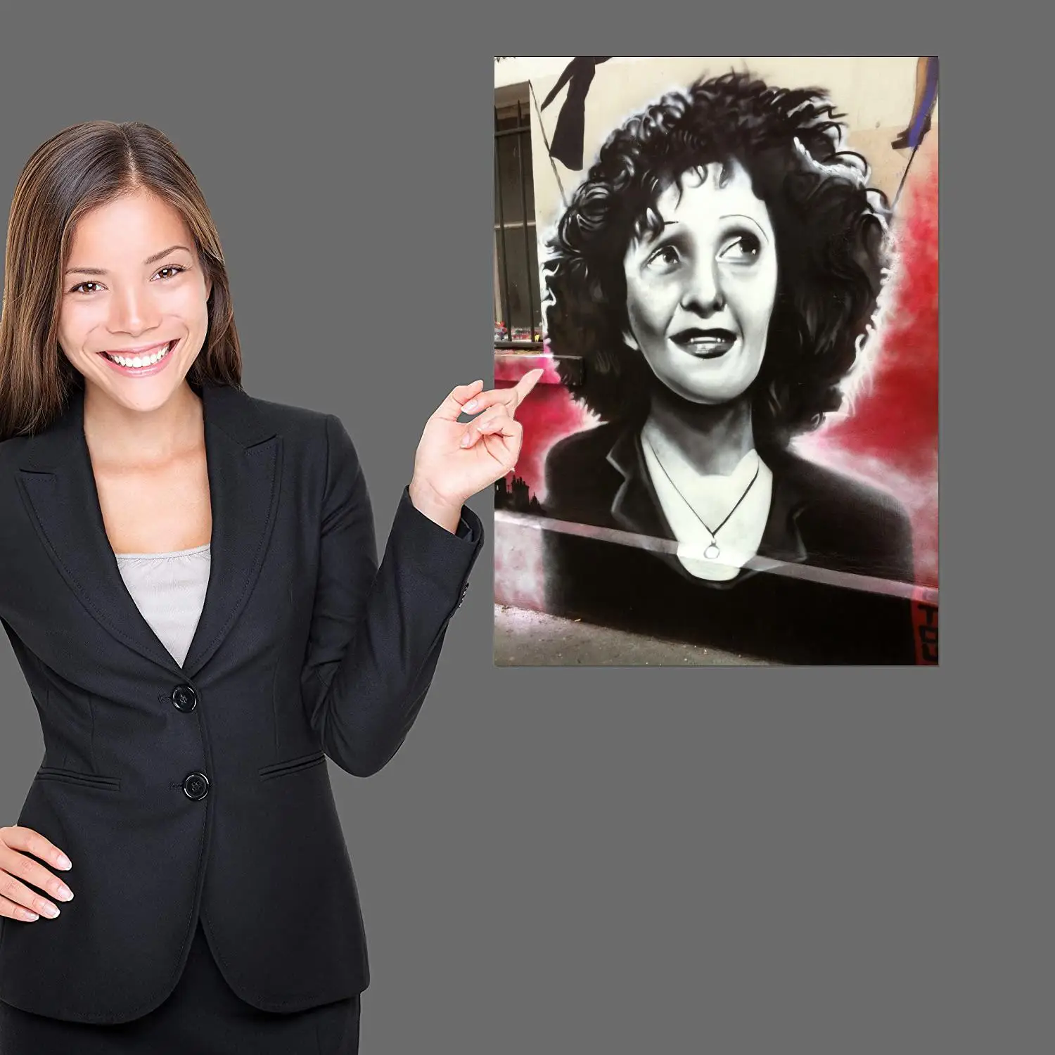 edith Piaf poster Poster Wall Art 24x36 Canvas Posters Decoration Art Personalized Gift Modern Family bedroom Painting